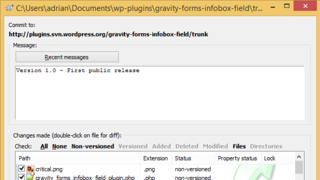 Загрузка плагина в SVN-репозиторий WordPress